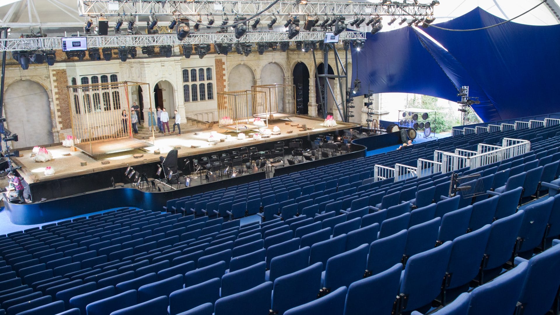 A new canopy and auditorium is built