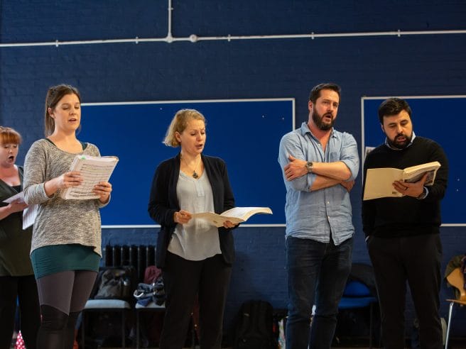 Inside the Un ballo in maschera rehearsal room